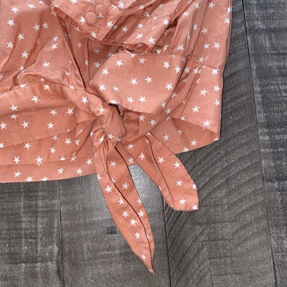 NWOT Madewell Womens Wrap Top‎ in Star Scatter Sz XS Orange Peach Fall - Picture 6 of 16